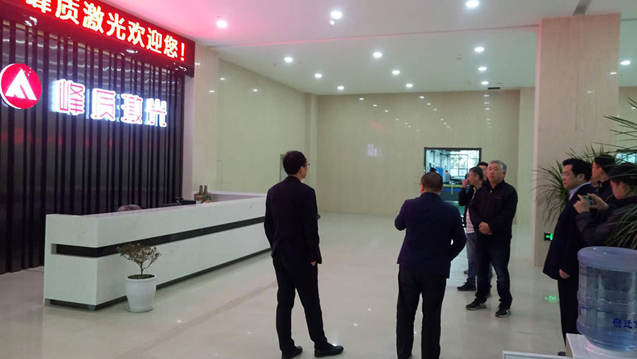 陈教授和市政府领导到公司参观